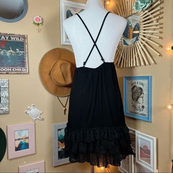 Boho Three Layer Ruffle Trim Extender Dress Slip Dress - Small - Picture 4 of 8